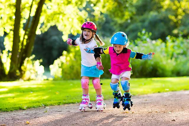 Tênis de patins de velocidade com rodas leves, em linha, para crianças